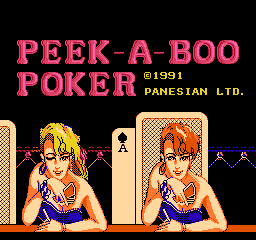 Peek-A-Boo Poker Title Screen